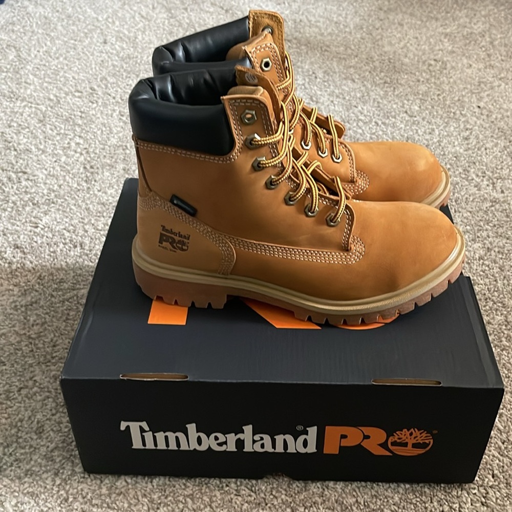 Timberland PRO 24/7 Steel Toe Waterproof Work Boots Women's Size 7.5 Tan